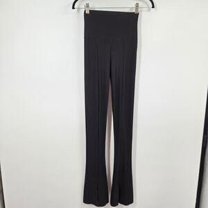 Norma Kamali women SZ XXS/28 Spat Stretch Jersey Flared Legging Bootcut Casual